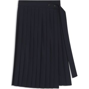 BOSS - Plissérok - A-lijn - Wolmix