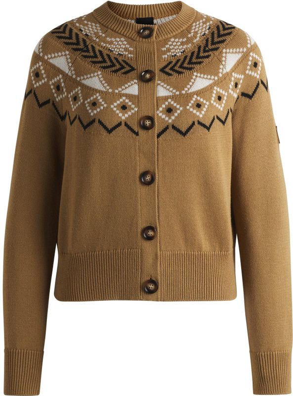 Ruitervest met gebreid patroon