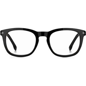 Optisch montuur van acetaat met dessin en getinte clip-on glazen