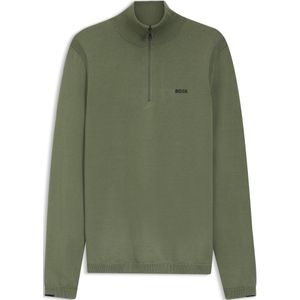 Trui van katoen met kwartrits