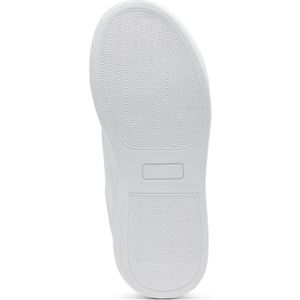 Leren kindersneakers met logoprint