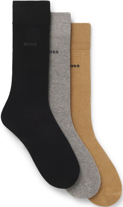 Boss - Set Uni 10278118 - Sokken - 3 Paren - Zacht Katoen