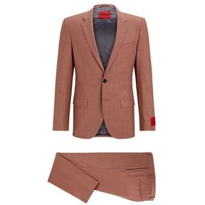 Slim-fit pak van stretchmateriaal in mohairlook