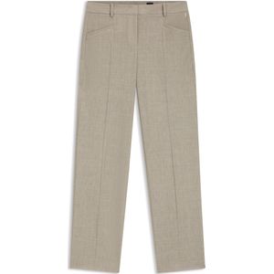Relaxed-fit broek van gemêleerde scheerwol
