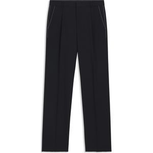 Relaxed-fit broek van gemêleerde scheerwol