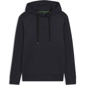 Regular-fit hoodie van doorgestikte jacquardstof