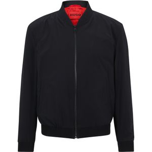 Opvouwbare slim-fit jas met rode voering