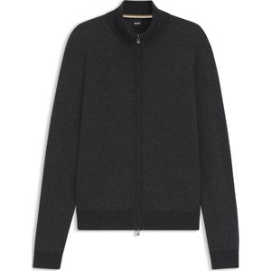 BOSS - H-Heterno - Gebreid Jack - Regular Fit - Wolmix