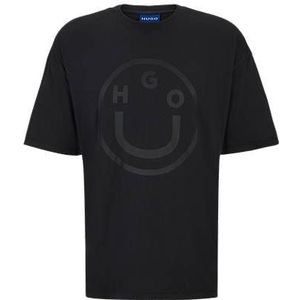 Oversized-fit T-shirt van katoen met nieuw logo