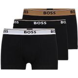 Set van drie boxershorts van stretchkatoen met logotailleband