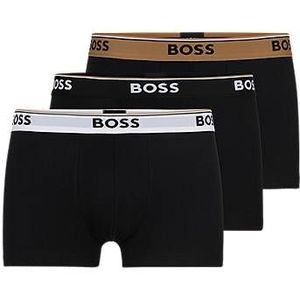 Set van drie boxershorts van stretchkatoen met logotailleband