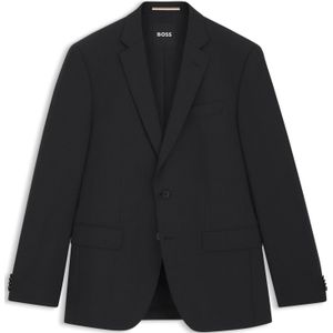 Slim-fit colbert van stretchwol