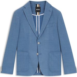 Slim-fit blazer van comfortabel stretchmateriaal met microdessin
