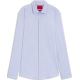 HUGO - Kenno - Overhemd - Wit - Materiaalmix met Stretch