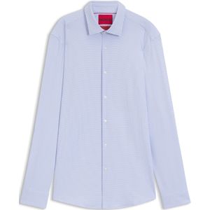 HUGO - Kenno - Overhemd - Wit - Materiaalmix met Stretch