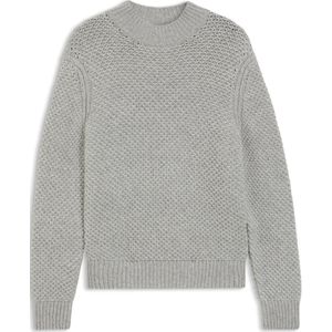 Trui van scheerwol met gebreide structuur