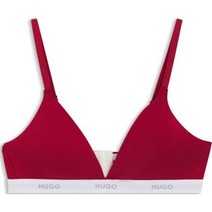 Triangelbeha van stretchkatoen met logoband