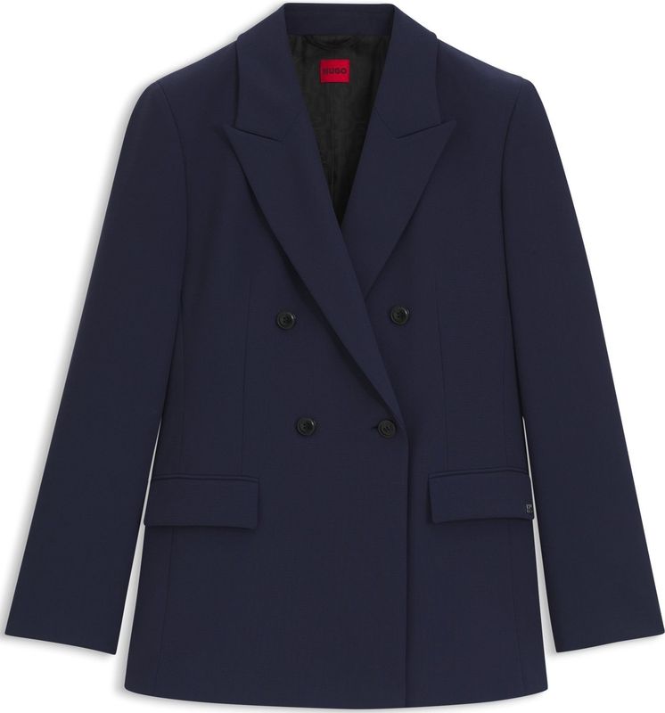HUGO - Blazer - Relaxed-fit - Stretchmateriaal