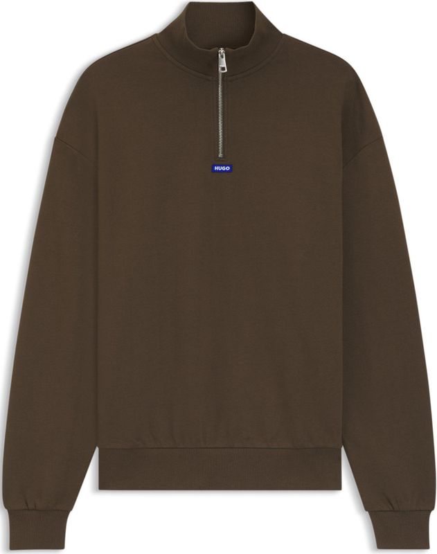 HUGO - Sweater - Katoenen Badstof - Met Logoprint