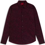 HUGO - Slim-fit Overhemd - Katoenen Popeline - Met Print