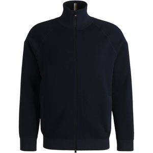Vest met rits van katoen en scheerwol
