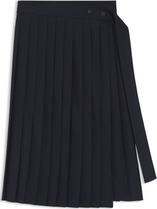 BOSS - Plissérok - A-lijn - Wolmix