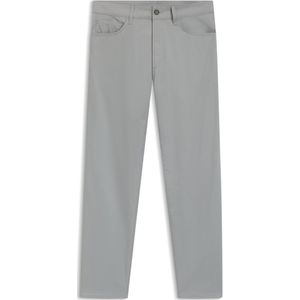 Slim-fit broek van katoen, zijde en stretch