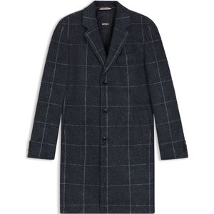 BOSS - Slim-fit Mantel - Ruitje - Winterjassen