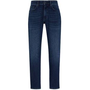 Regular-fit jeans van comfortabel zuiver blauw stretchdenim