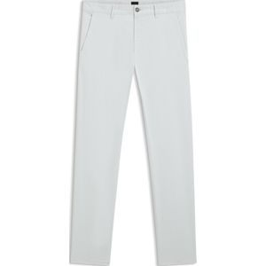 Slim-fit broek in satijn van stretchkatoen