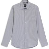 BOSS - Model 'JOE' - Zakelijk Overhemd - Regular Fit - Kentkraag - Gestreept
