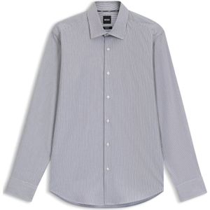 BOSS - Model 'JOE' - Zakelijk Overhemd - Regular Fit - Kentkraag - Gestreept