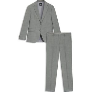 Regular-fit tweedelig pak van stretchmateriaal met dessin
