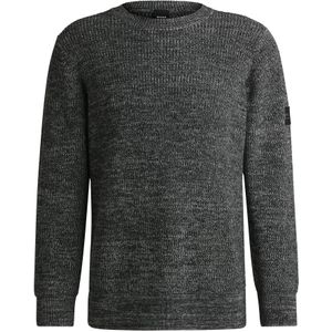 Ruitertrui van een gemêleerd breisel