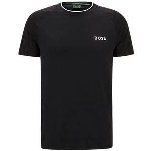 BOSS x Matteo Berrettini T-shirt van stretchjersey met kenmerkende details