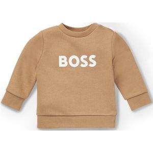 Fleece kindersweatshirt van een katoenmix met logoprint