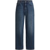 HUGO - Jeans - Blauw - Relaxed Model - Wijde Pijpen