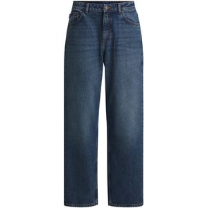 HUGO - Jeans - Blauw - Relaxed Model - Wijde Pijpen