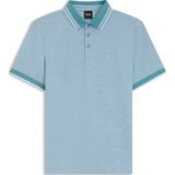 BOSS - Poloshirt - Regular Fit - Katoen - Oxford- en Piquéstructuur