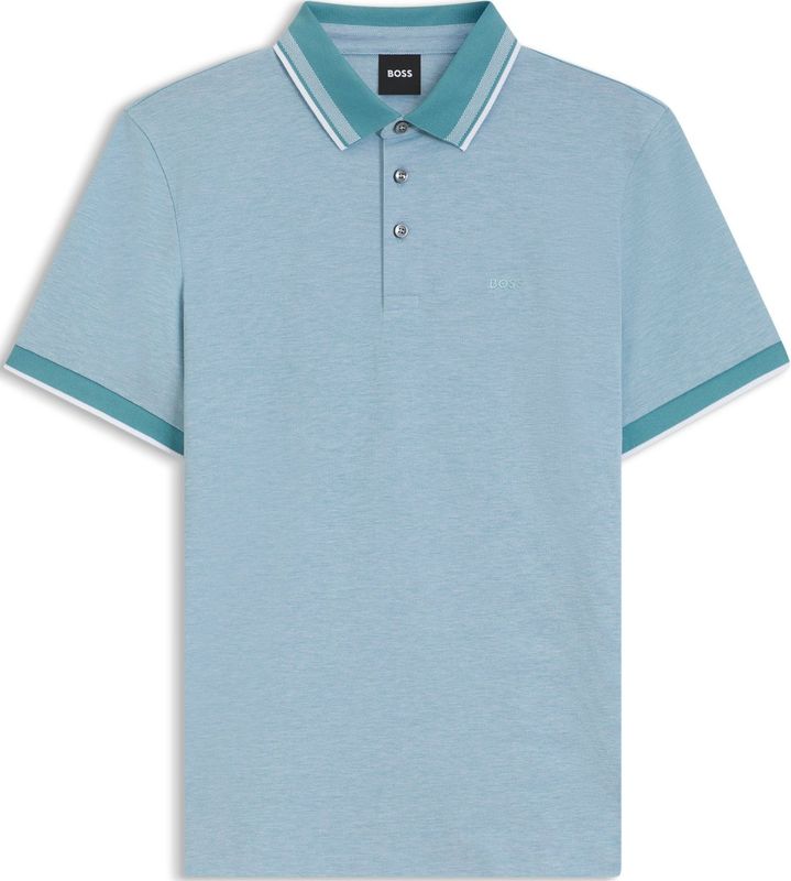 BOSS - Poloshirt - Regular Fit - Katoen - Oxford- en Piquéstructuur