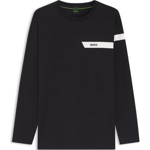 T-shirt van stretchkatoen met logoprint