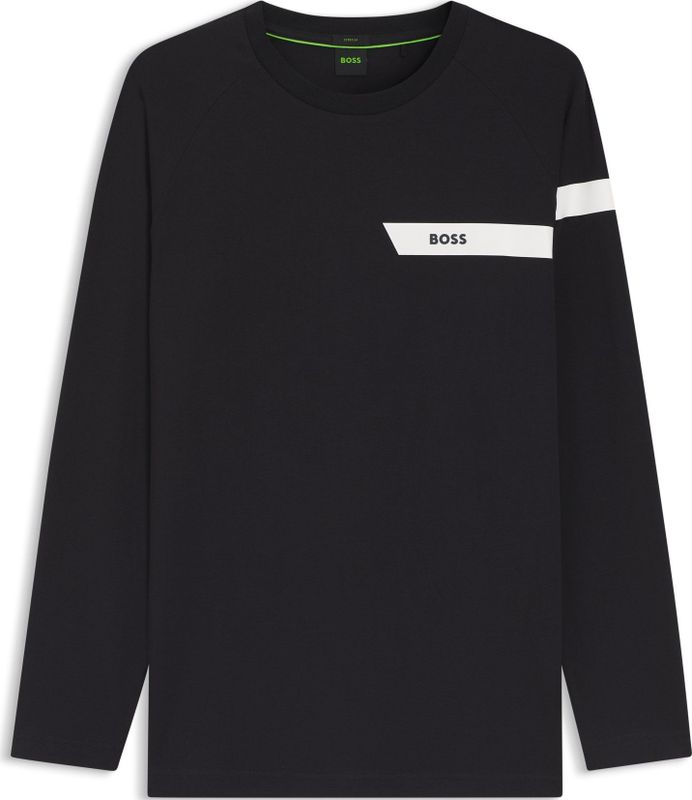 T-shirt van stretchkatoen met logoprint