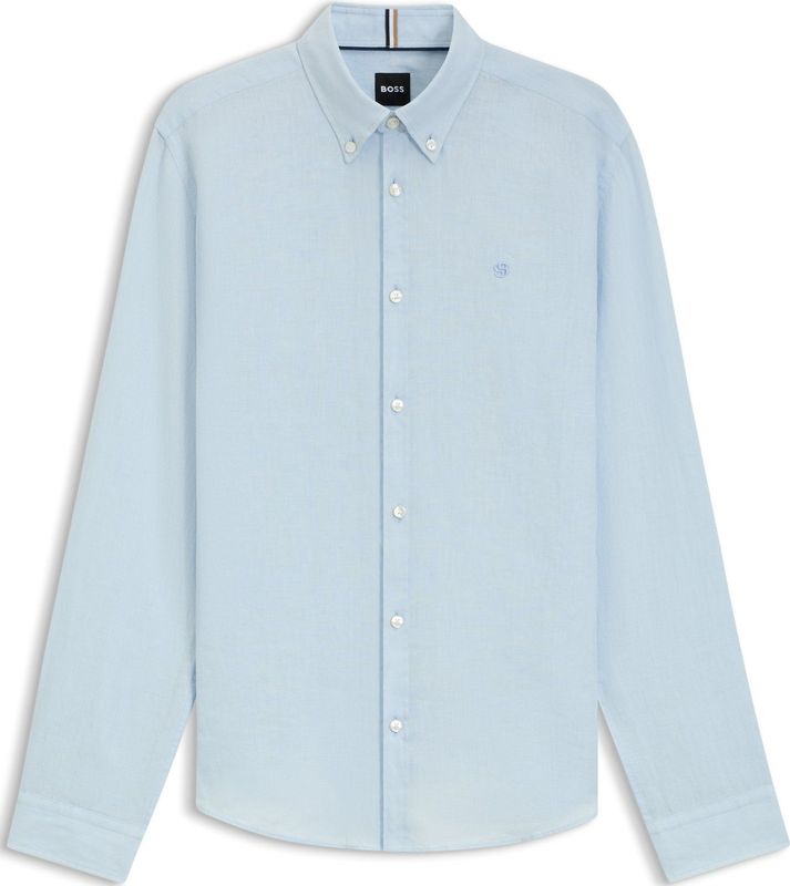 Boss - Roan Bd E C1 253 10261979 01 - Overhemd - Slim Fit - 100% Linnen