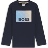 BOSS - J52371 - T-shirt - Blauw - Lange Mouwen