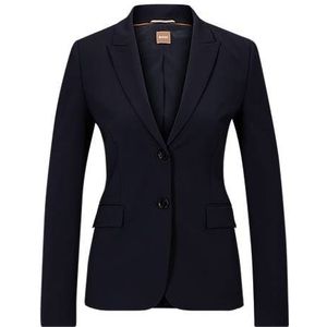 Regular-fit blazer van scheerwol