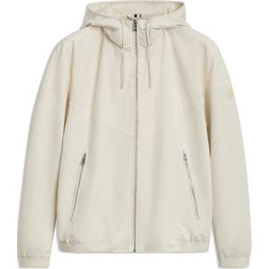 Waterafstotende jas met capuchon in een popeline van microvezelstof