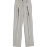 BOSS - Broek met Rechte Pijpen - Gemêleerd Stretchflanel