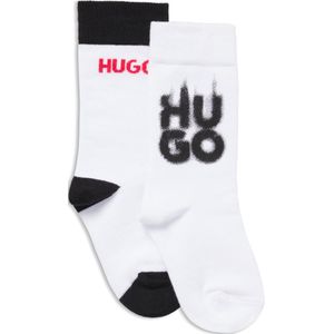 Set van twee paar kindersokken met logodetails