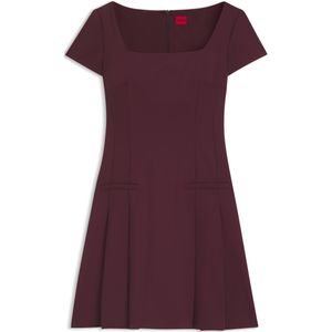 HUGO - Kefina - Jurk - Lavendel - Kwartmouw - Effen