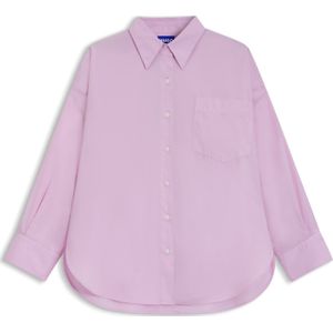 Oversized-fit blouse van katoenen popeline